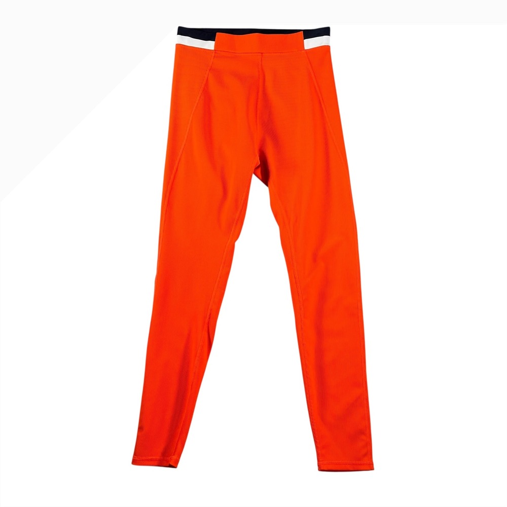 Wilo Activewear Leggings Orange Medium Womens Athleisure Athletic